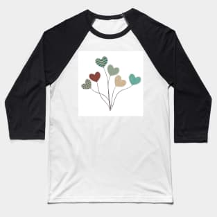 Heart Balloons Baseball T-Shirt